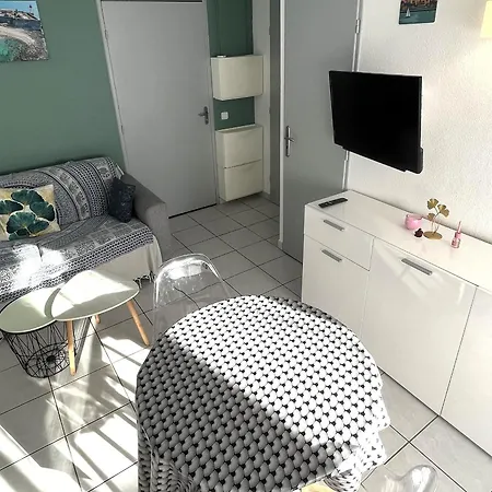דירה T2 Climatise Avec Jardin Prive Et Piscine, A 100m De La Plage Au Cap D'agde - Fr-1-769-1